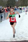 Georgia Malir (Ilkley) wins the under-17s womens Northern Cross Country Championships.